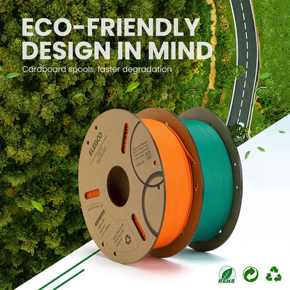 ELEGOO PLA Filament 1.75mm Black 1KG,3D Printer Filament Dimensional Accuracy +/- 0.02mm,1kg Cardboard Spool(2.2lbs) 3D Printing Filament Fits for Most FDM 3D Printers - PuriLite