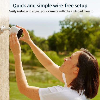 Arlo Pro 5S Spotlight Security Camera 2K HDR | Outdoor | Wire-Free with Spotlight | Dual-Band Wi-Fi Connects to The Strongest Network | 12X Zoom, 2-Way Audio, Color Night Vision, White, 4 Cameras - PuriLite