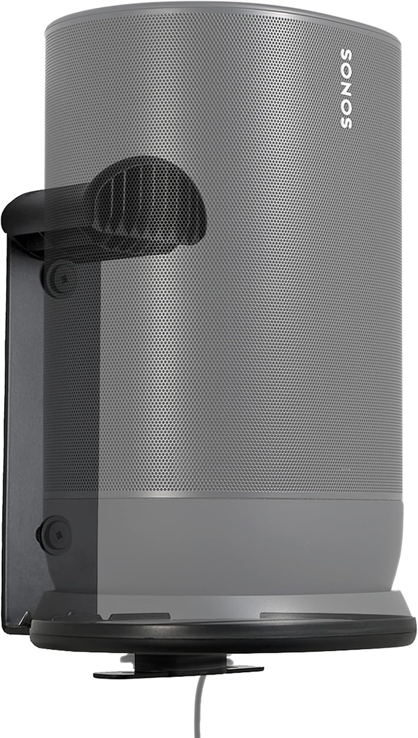 Sanus Indoor & Outdoor Mount Designed for Sonos Move Speaker -Save Shelf & Table Space-Weather Resistant - WSSMM1-B2 (Black) - PuriLite