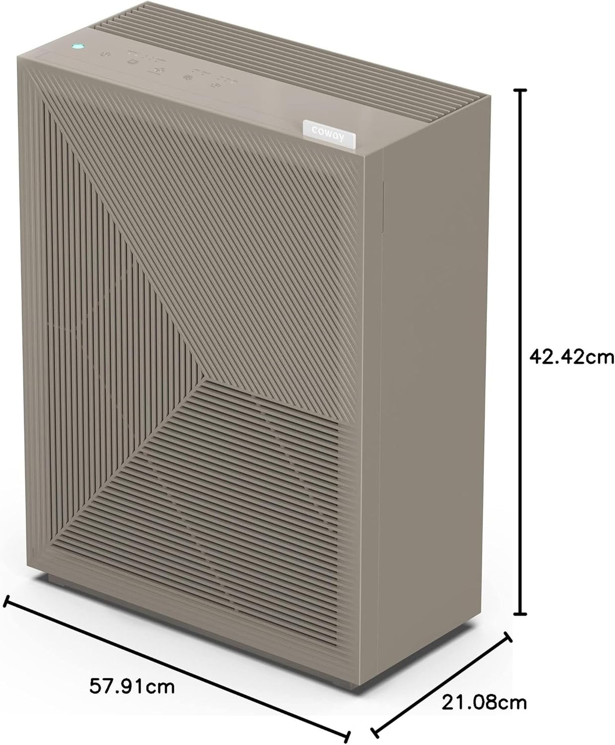 Coway Airmega 150 True HEPA Air Purifier with Air Quality Monitoring, Auto Mode, Filter Indicator, Dove White - PuriLite