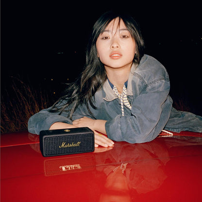 Marshall Emberton II Portable Bluetooth Speaker - Black & Brass - PuriLite