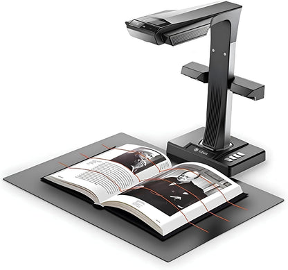 Czur' ET25 Pro Professional Book Scanner, 25MP Document Camera, A3 Overhead Document Scanner, 180+ Languages OCR, Hi-Speed DDR, Support HDMI, USB 2.0, for Windows/MacOS/Linux - PuriLite
