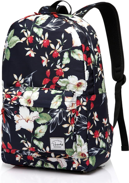 VASCHY Lightweight School Backpack for Women with Sleeve for 14" Laptop - PuriLite