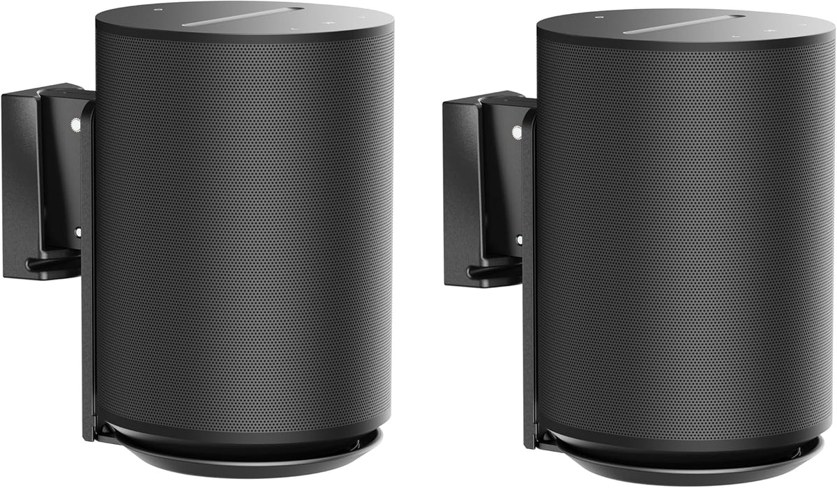 ynVISION.DESIGN Adjustable Wall Mount Compatible with Sonos ERA 100 Speaker - Black 2 Pack (Black, 1 Box of 2 Mounts) - PuriLite