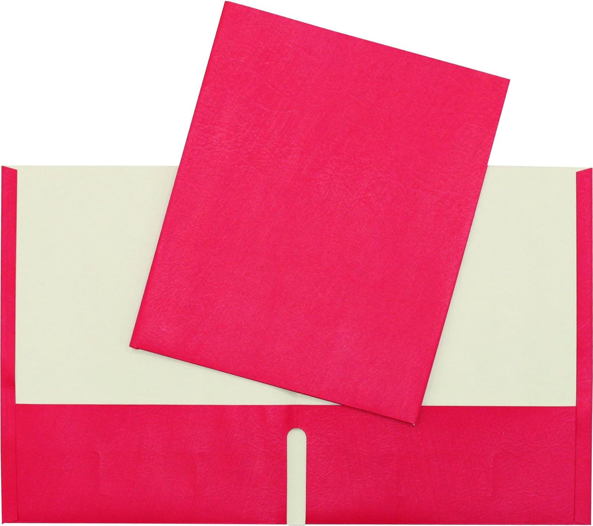 Hilroy Twin Pocket Portfolios, 9.5" x 11.75", 4-Pack, Assorted Colours (06042) - PuriLite