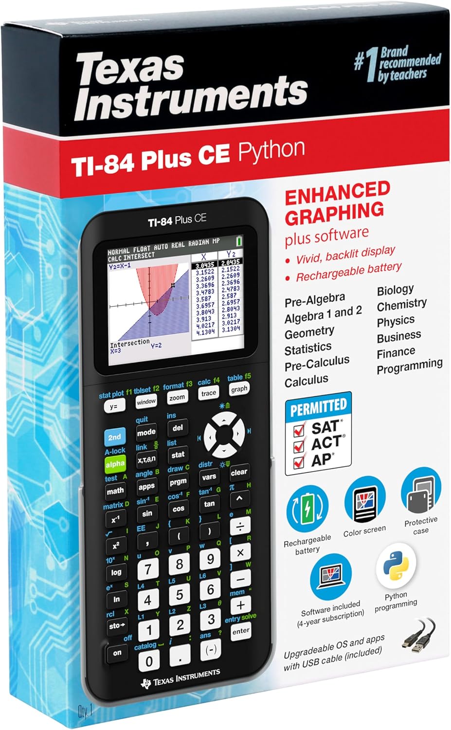Texas Instruments TI-84 Plus CE Pink Graphing Calculator - PuriLite
