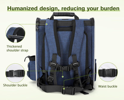 Pecute Pet Carrier Backpack, Dog Carrier Backpack Expandable with Breathable Mesh for Pets ＜6kg, Pet Backpack Carrier for Hiking Travel Camping Outdoor - PuriLite