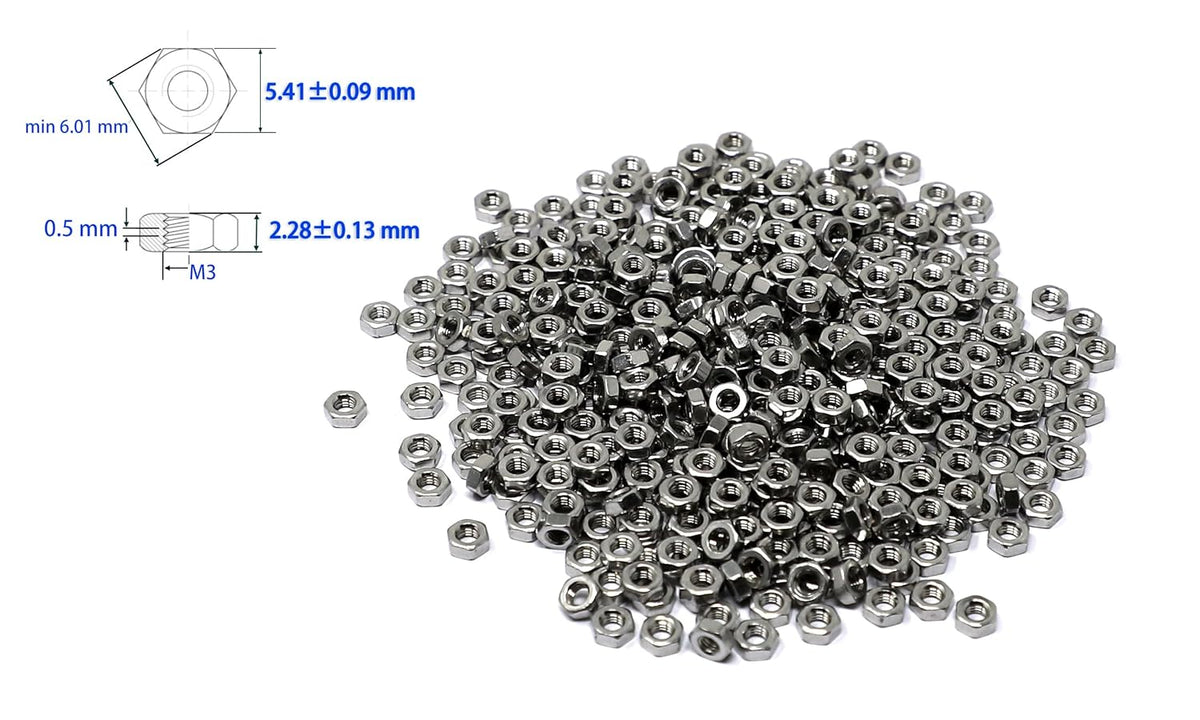 iexcell 50 Pcs M6 x 20mm Thread Pitch 1 mm Stainless Steel 304 Hex Socket Button Head Cap Screws Bolts Kit - PuriLite