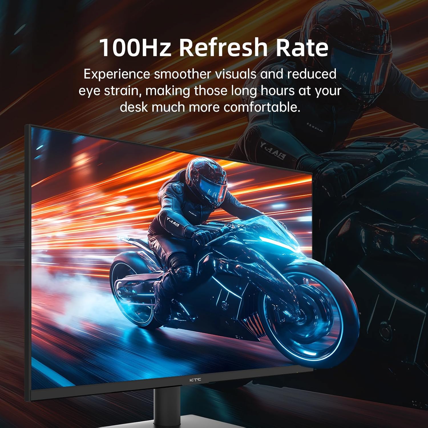 KTC 32 Inch 2K Computer Monitor, IPS 1440p Monitor with Ultra-Thin Bezels, HDR10, Freesync/G-sync, HDMI/DP Ports, Tilt Adjustable, Eyecare, Ideal for Business, Office, and Casual Gaming - PuriLite
