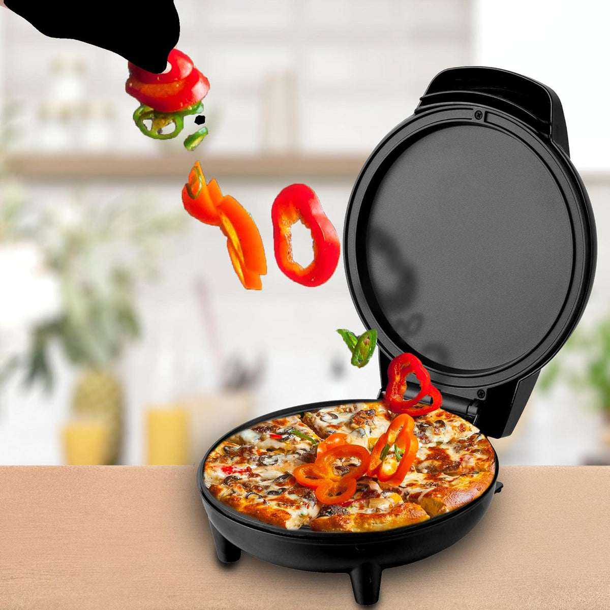 Courant White Personal Griddle/Pizza Maker 7" 1pc - PuriLite