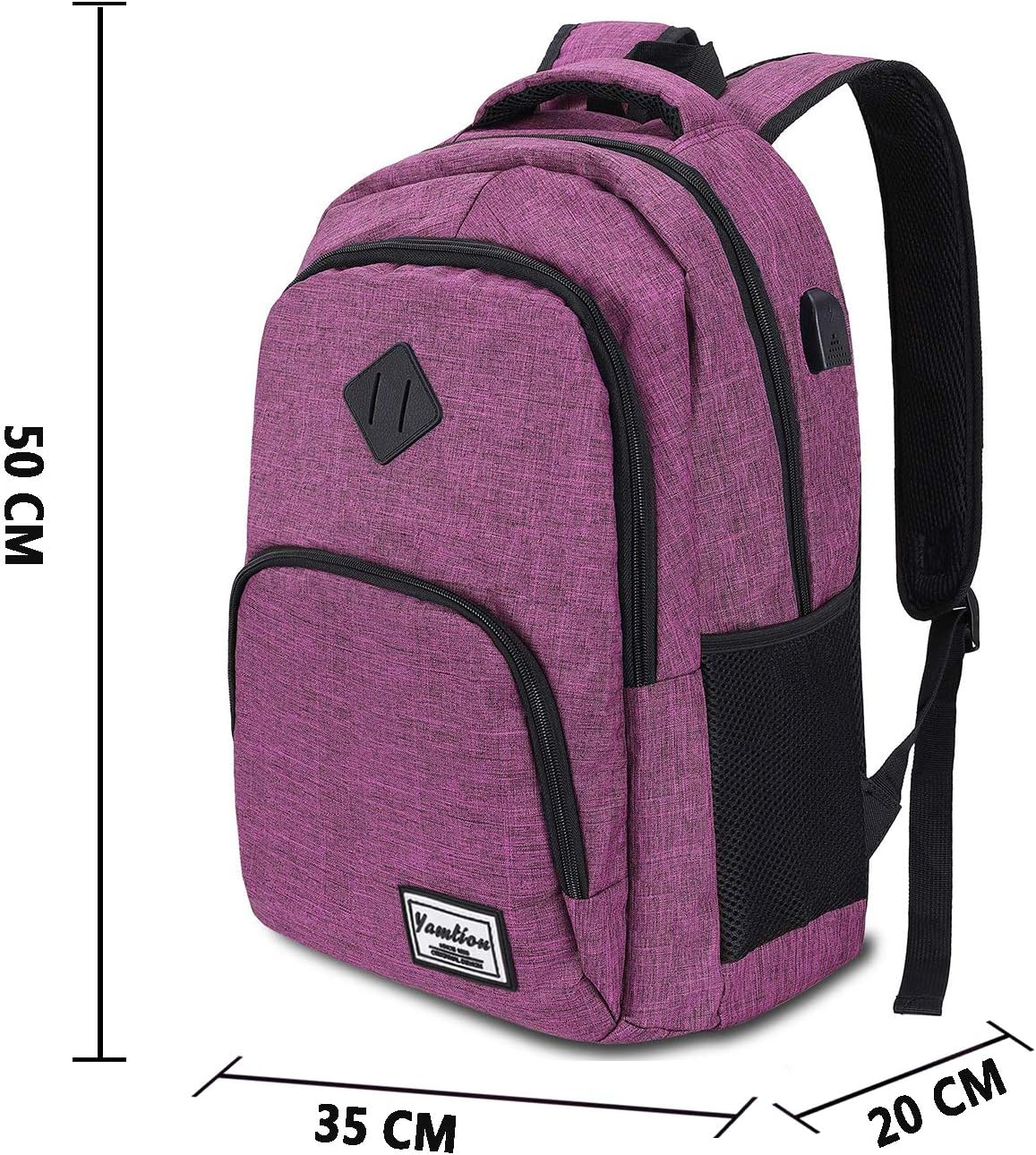 Backpack for Teen Girls,Boys School Backpack for Women with USB,College Backpack,Big Flower - PuriLite