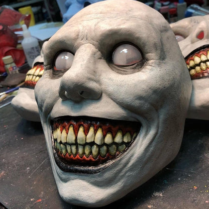 QCCX Halloween Masks for Adult, Scary Smiling Demons Mask, Halloween Zombie Mask, Scream Halloween Cosplay Masks - PuriLite