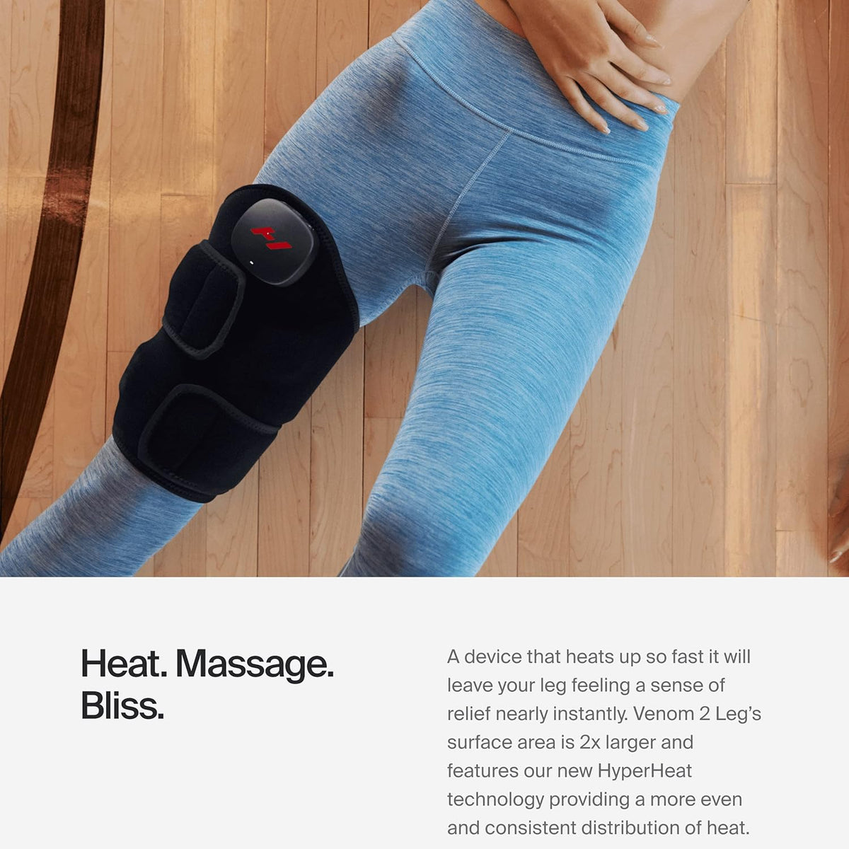 Hyperice Venom 2 Back - Advanced Heat + Vibration Massage Wrap - PuriLite