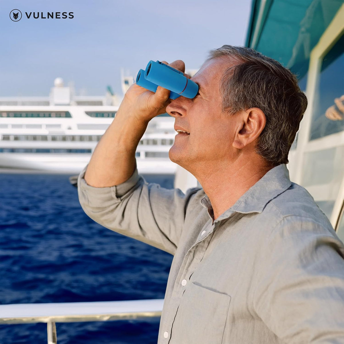 Binoculars for Adults | Compact Small Mini Travel Binocular for Bird Watching High Powered Electronics Cruise Ship Essentials Norwegian Alaska Must Haves Hiking Camping Gear by VULNESS (Black, 8X21) - PuriLite