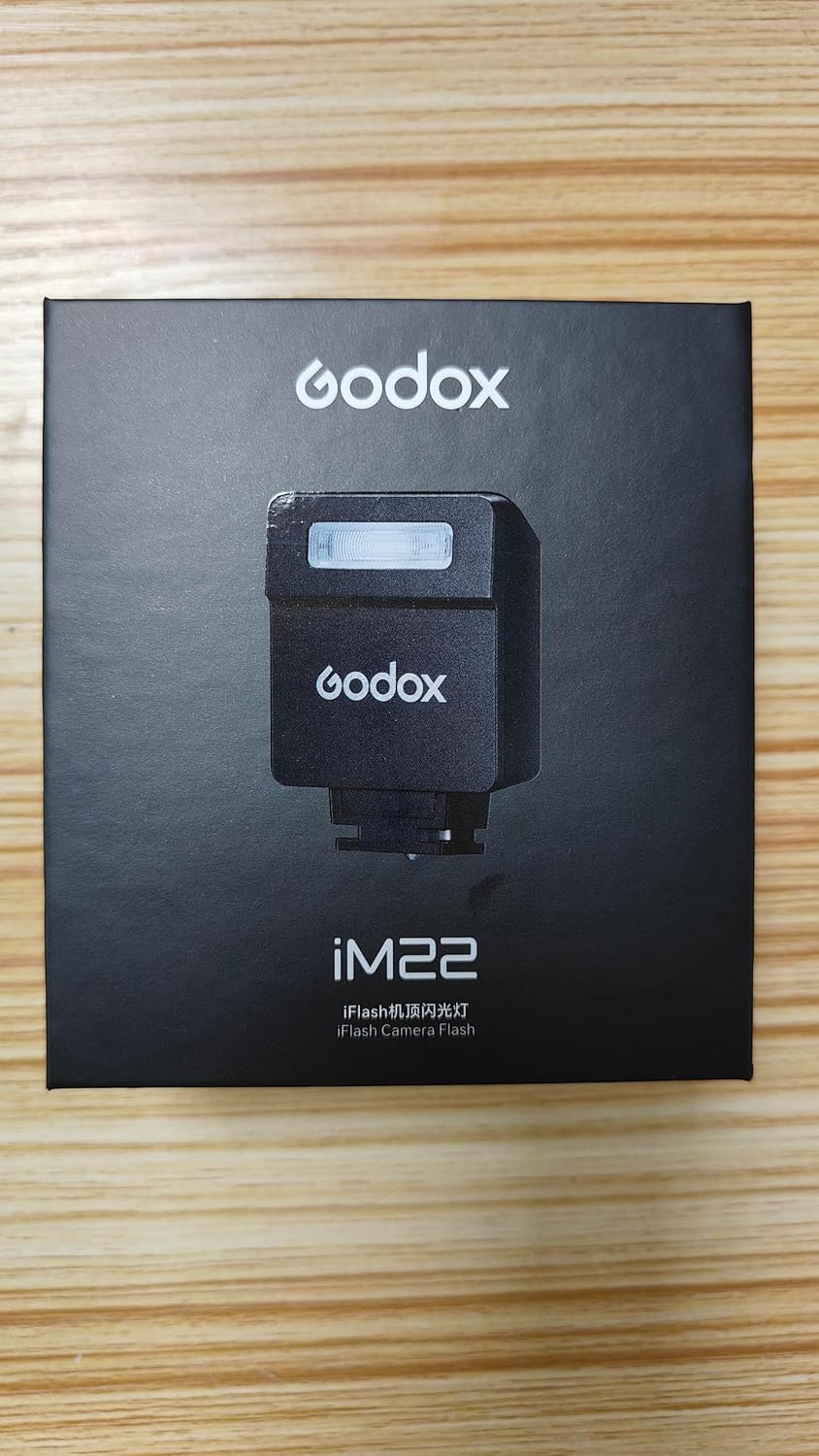 Godox Flash Godox iM22 Mini Camera Flash - GN10/470 mAh/Type-c Charge/440 Full-Power Flashes/3s Recycle Times/5 Power Levels/Manual, Camera Flash for Sony zv1/Sony zve10/Ricoh gr3/Fujifilm f1 etc. - PuriLite