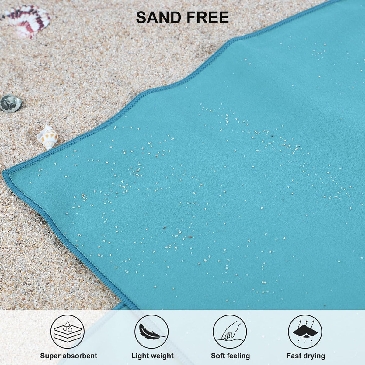 Rainleaf Microfiber Towel Perfect Travel & Gym & Camping Towel. Quick Dry - Super Absorbent - Ultra Compact - Lightweight. Suitable for Trip, Beach, Shower, Backpacking, Pool - PuriLite