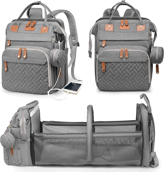 Astro alan Baby Diaper Bags with Changing Station, Waterproof Diaper Bag Backpack for Moms Dads