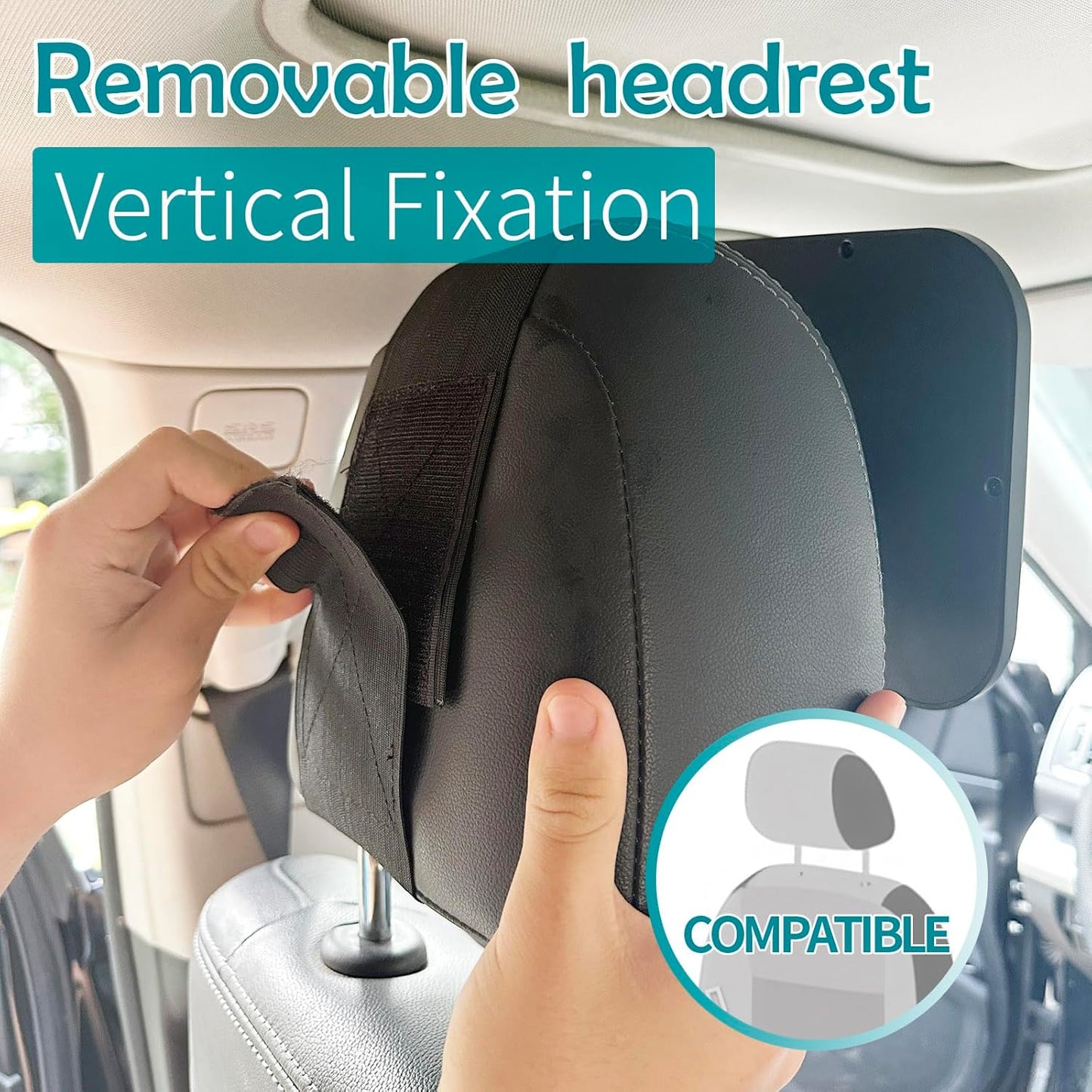 Funbliss Baby Car Mirror for Rear Facing Seat,360° Rotation, Safety CertifiedShatterproof Acrylic Glass, Clear Wide View,Infant Car Mirror for Car Seat Rear Facing,Baby Vehicle Mirror - PuriLite