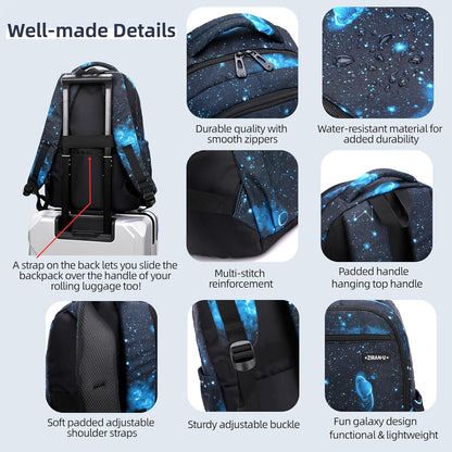 Kids Backpack for Boys Girls Nylon Elementary School Bags Durable Children Bookbags Casual Travel Back Pack - PuriLite