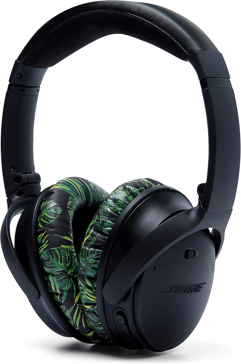 WC Wicked Cushions Upgraded Replacement Ear Pads for Bose QC35 & QC35ii (QuietComfort 35) Headphones & More - Softer Leather, Luxurious Memory Foam, Added Thickness, Extra Durability | Navy Tiger - PuriLite