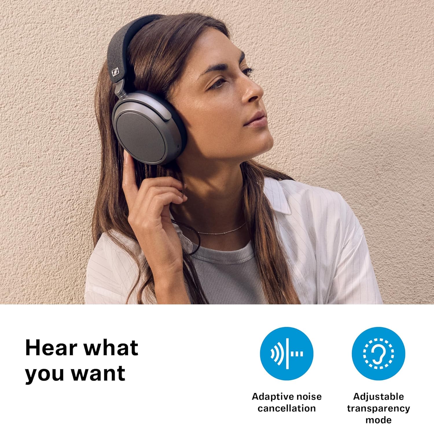 Sennheiser Consumer Audio Momentum 4 Wireless Headphones - Bluetooth Headset for Crystal-Clear Calls with Adaptive Noise Cancellation, 60h Battery Life, Customizable Sound - Pride - PuriLite