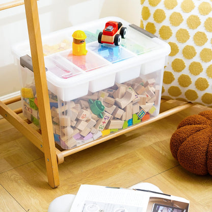 Purilite Select Multi-Partition Craft Storage Box with Flip-Top Lid - PuriLite