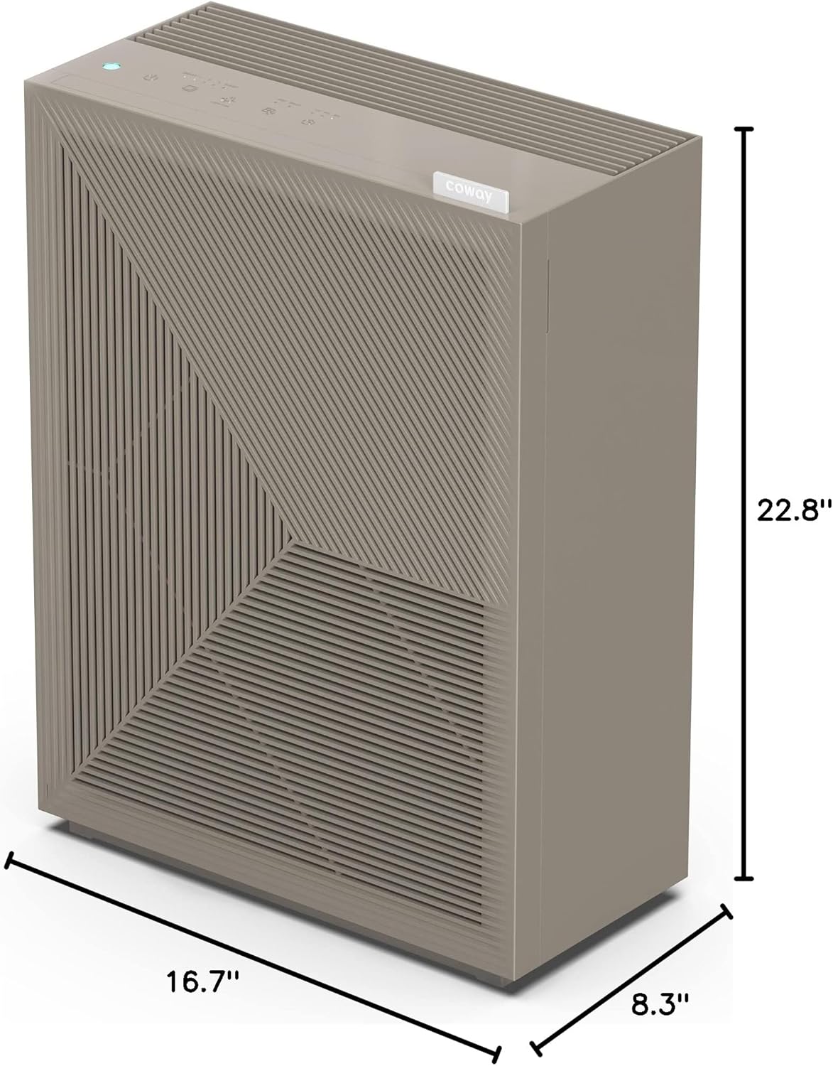 Coway Airmega 150 True HEPA Air Purifier with Air Quality Monitoring, Auto Mode, Filter Indicator, Dove White - PuriLite