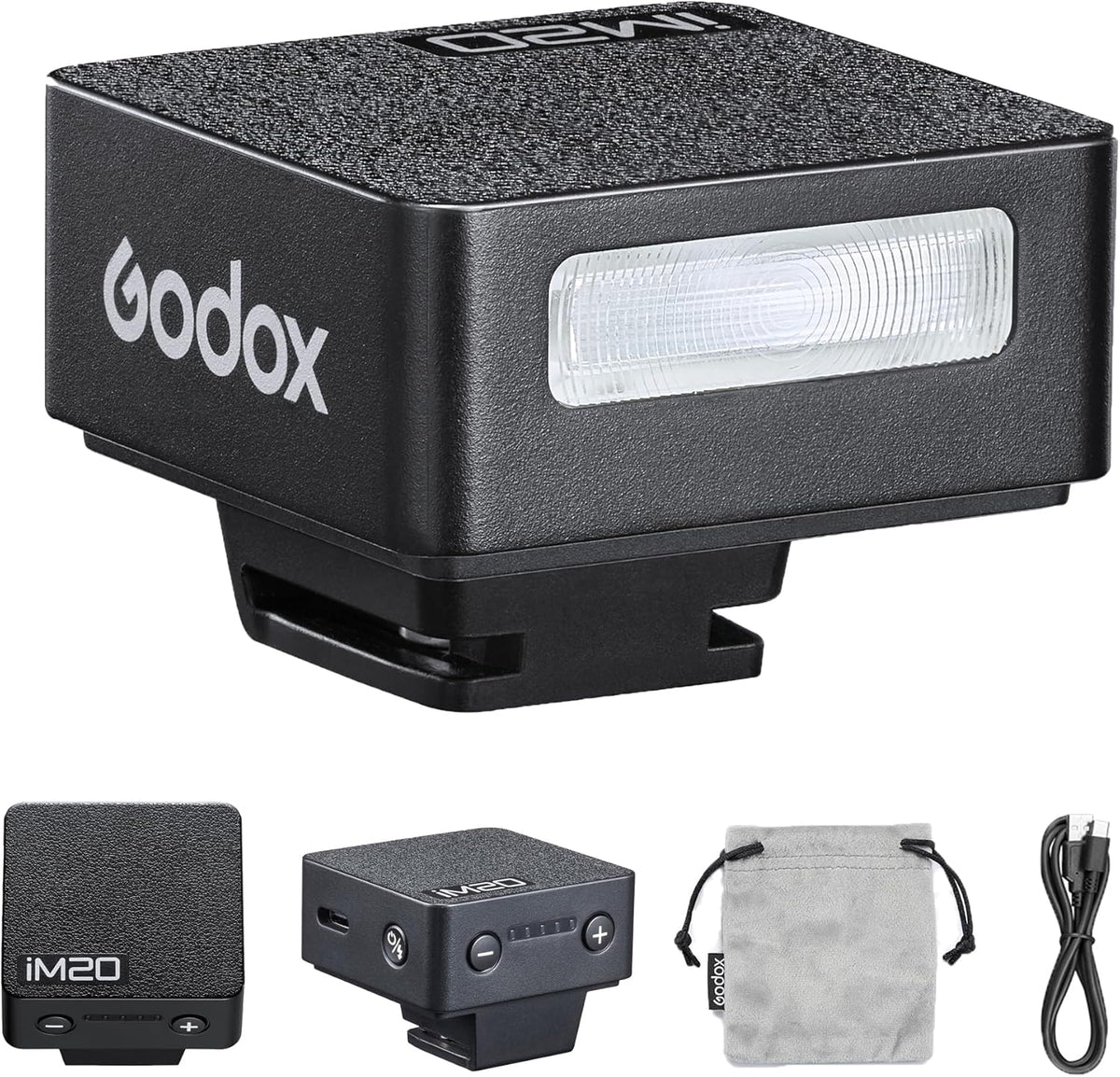 Godox IM20/IM22 Mini Camera Flash,3s Recycle Time,440 Full Power Flash Time Built in Lithium Battery for Fuji,for Canon,for Nikon,for Sony, for Olympus Camera (im22) - PuriLite