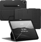 ZUGU iPad Pro 12.9 Case 2022/2021 6th & 5th Generation - Ultra Slim Protective Cover - Wireless Apple Pencil Charging - Convenient 10-Angle Magnetic Stand & Auto Sleep/Wake [ Black ] - PuriLite