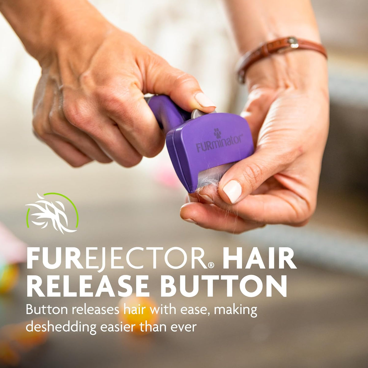 FURminator Short Hair deShedding Tool For Cats (Small) - PuriLite