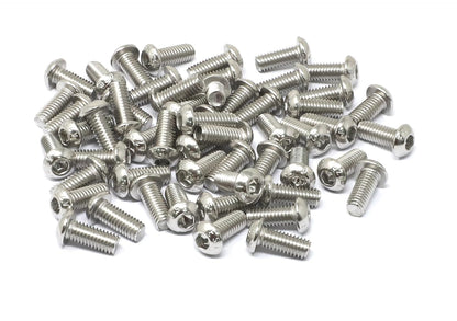 iexcell 50 Pcs M6 x 20mm Thread Pitch 1 mm Stainless Steel 304 Hex Socket Button Head Cap Screws Bolts Kit - PuriLite