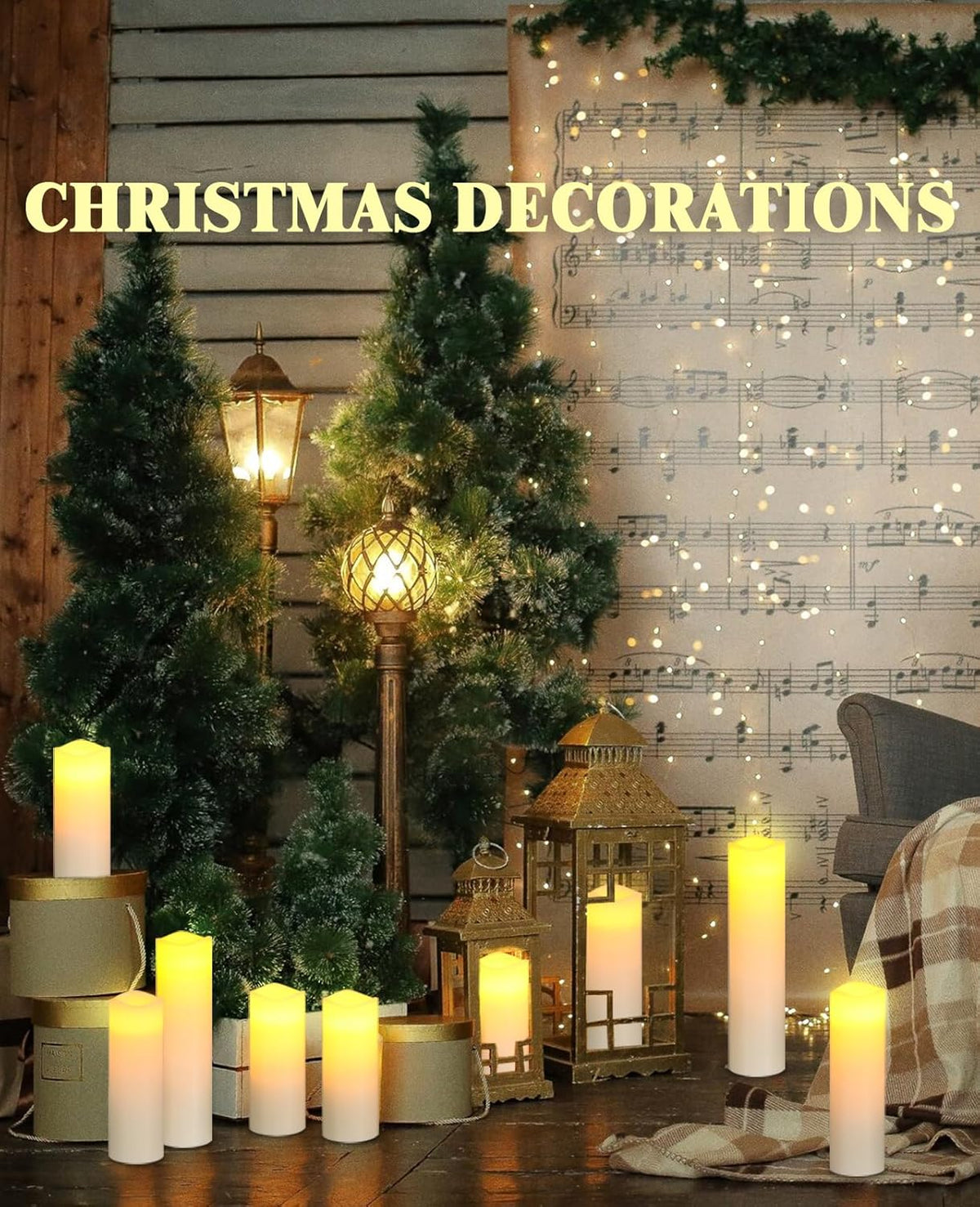 Flameless Candles Battery Candles LED Candles 9 Pcs Real Wax - PuriLite