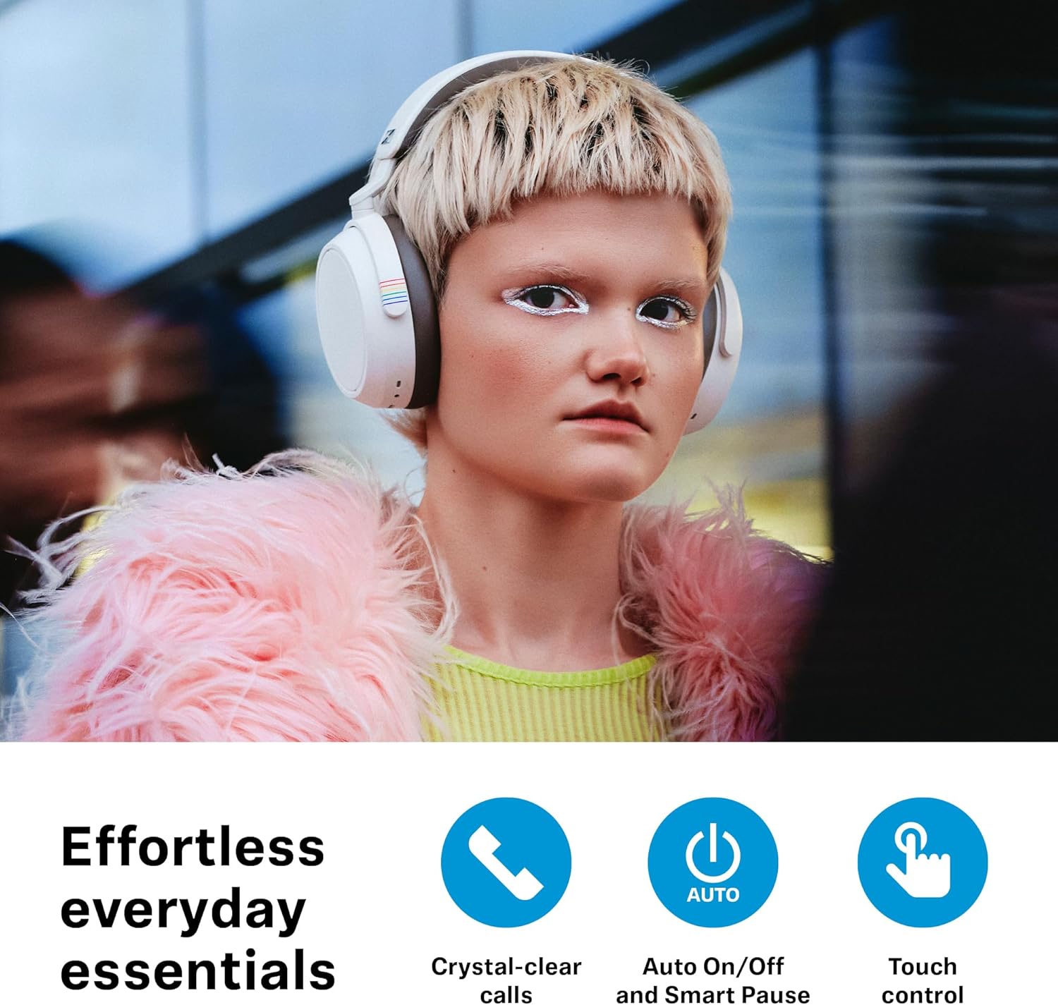 Sennheiser Consumer Audio Momentum 4 Wireless Headphones - Bluetooth Headset for Crystal-Clear Calls with Adaptive Noise Cancellation, 60h Battery Life, Customizable Sound - Pride - PuriLite