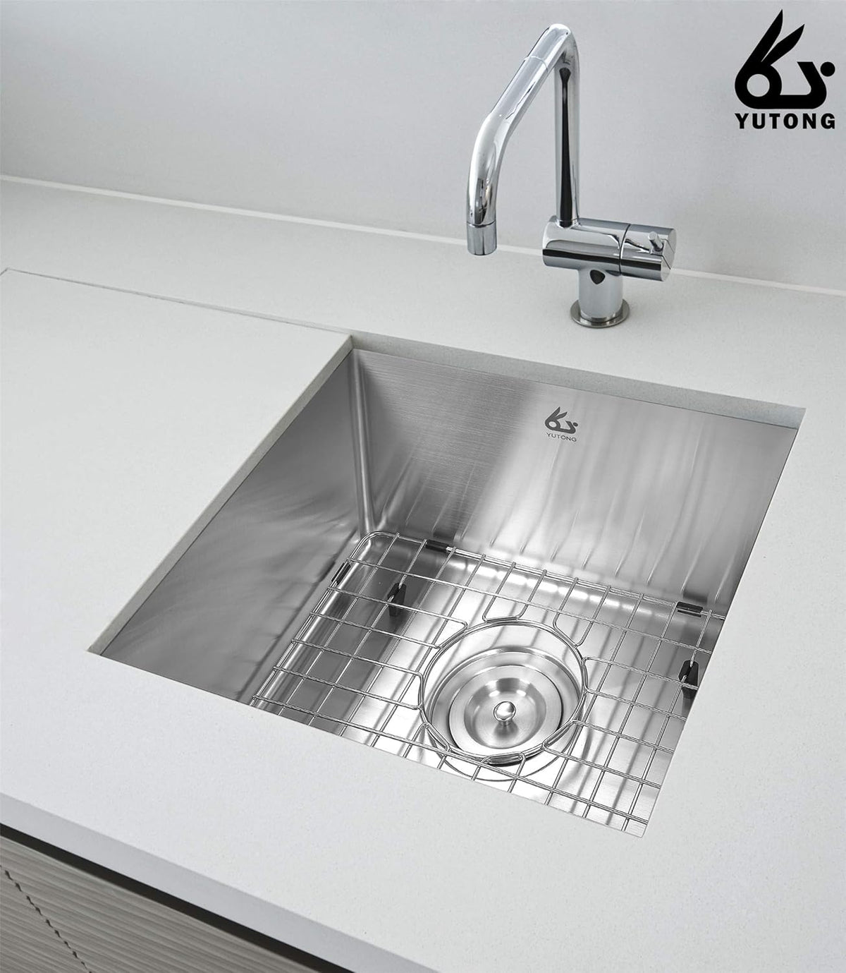 Yutong Kitchen Stainless Steel Sink Bottom Grid with Small Rounded Corner (27.5" x 15.5") - PuriLite