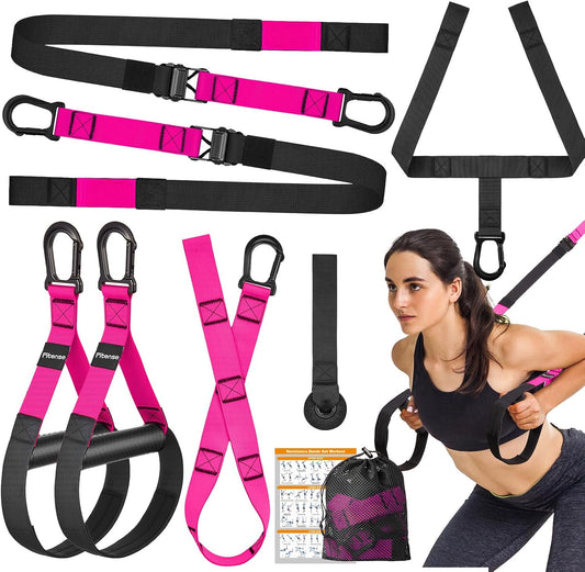 Fitense Suspension Training Kit, Suspension Trainer System for Full Body