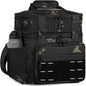 Lunch Box Cooler Bag - Insulated Tactical Lunchbox for Men - XLarge Lunch Pail Lunch Kit for Adults Work Outdoor Shifts Trips Black Camo 25L - PuriLite