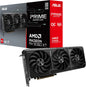 ASUS Prime Radeon™ RX 9060 XT 16GB GDDR6 OC Edition Graphics Card (PCIe 5.0, HDMI/DP 2.1, 2.5-Slot Design, axial-tech Fans, Dual Ball Fan Bearings, Dual BIOS, ASUS GPU Guard) - PuriLite