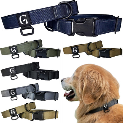 GOOSEMAN’S Gear - Dog Collar Medium and Large Breed - Made in Canada - Military Grade Buckle (Collier Pour Chien) (Ranger Green, X-Large) - PuriLite