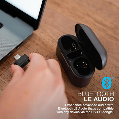 JLab, Epic Lab Edition, True Wireless Earbuds, Hybrid Dual Drivers, Spatial Audio, Black