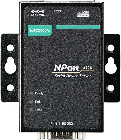MOXA NPORT 5110 SERIAL to ETHERNET DEVICE SERVER - PuriLite