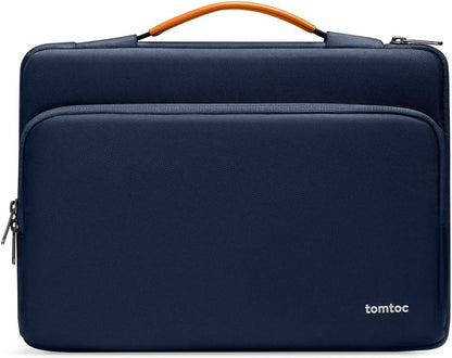 tomtoc 360 Protective Laptop Carrying Case for 16-inch New MacBook Pro M4/M3/M2/M1 Pro/Max 2024-2019, Water-Resistant Laptop Bag Sleeve with Accessory Pocket for The New Razer Blade 15 - PuriLite