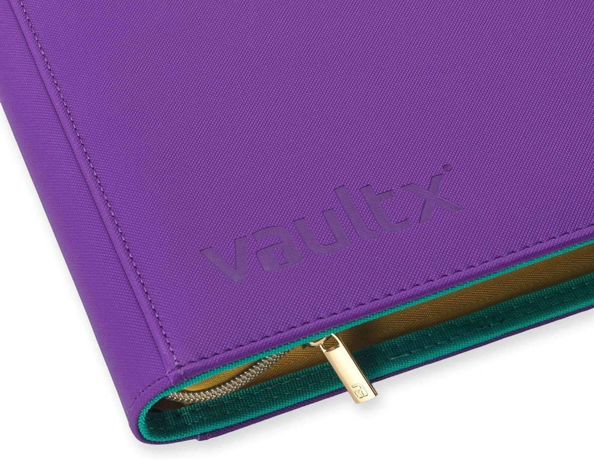 Vault X 12 Pocket Trading Card Zip Binder, 480 Cards, Compatible with Pokemon Scarlet & Violet Set, Exo-Tec Album Material, 20 Side-Loading Pages, Folder for Collectible TCG (SV1) - PuriLite