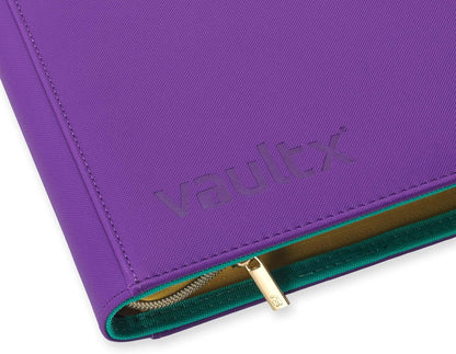 Vault X 12 Pocket Trading Card Zip Binder, 480 Cards, Compatible with Pokemon Scarlet & Violet Set, Exo-Tec Album Material, 20 Side-Loading Pages, Folder for Collectible TCG (SV1) - PuriLite