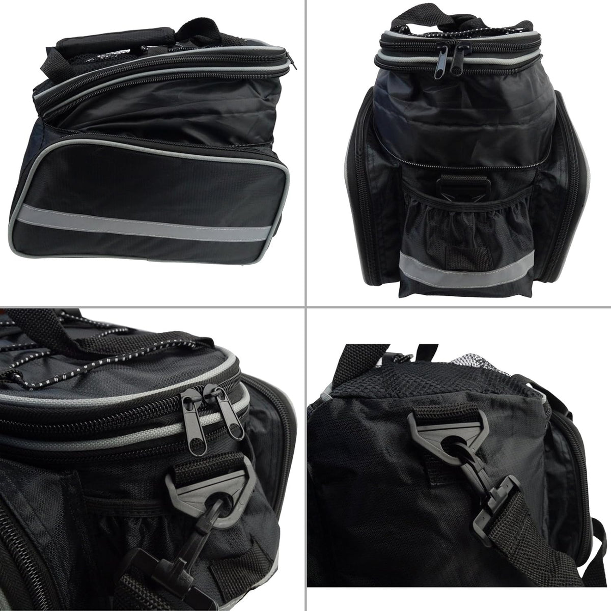 Disconano® Waterproof Multi Function Excursion Cycling Bicycle Bike Rear Seat Trunk Bag Carrying Luggage Package Rack Panniers with Rainproof Cover - PuriLite