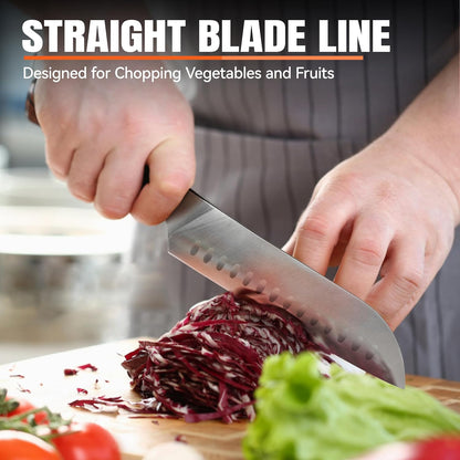 TUO Boning Knife - Razor Sharp Fillet Knife - High Carbon German Stainless Steel Kitchen Cutlery - Pakkawood Handle - Luxurious Gift Box Included - 7 inch - Fiery Phoenix Series - PuriLite