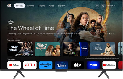 TCL 65-Inch Q65 QLED 4K UHD Smart TV with Google TV (65Q651G-CA, 2024 Model) Dolby Vision, Dolby Atmos, HDR Pro+, Game Accelerator Enhanced Gaming, Voice Remote, Works with Alexa, Streaming Television - PuriLite
