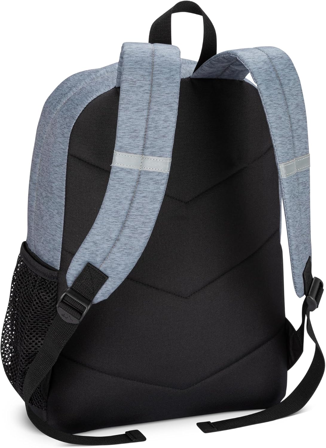 Roots Kids Lightweight Backpack — Made from 100% Recycled Fabrics with Rain Flap, Bottle Pocket, Reflective Accent, and Back Padding — 22.5 litres, Pink & Purple - PuriLite