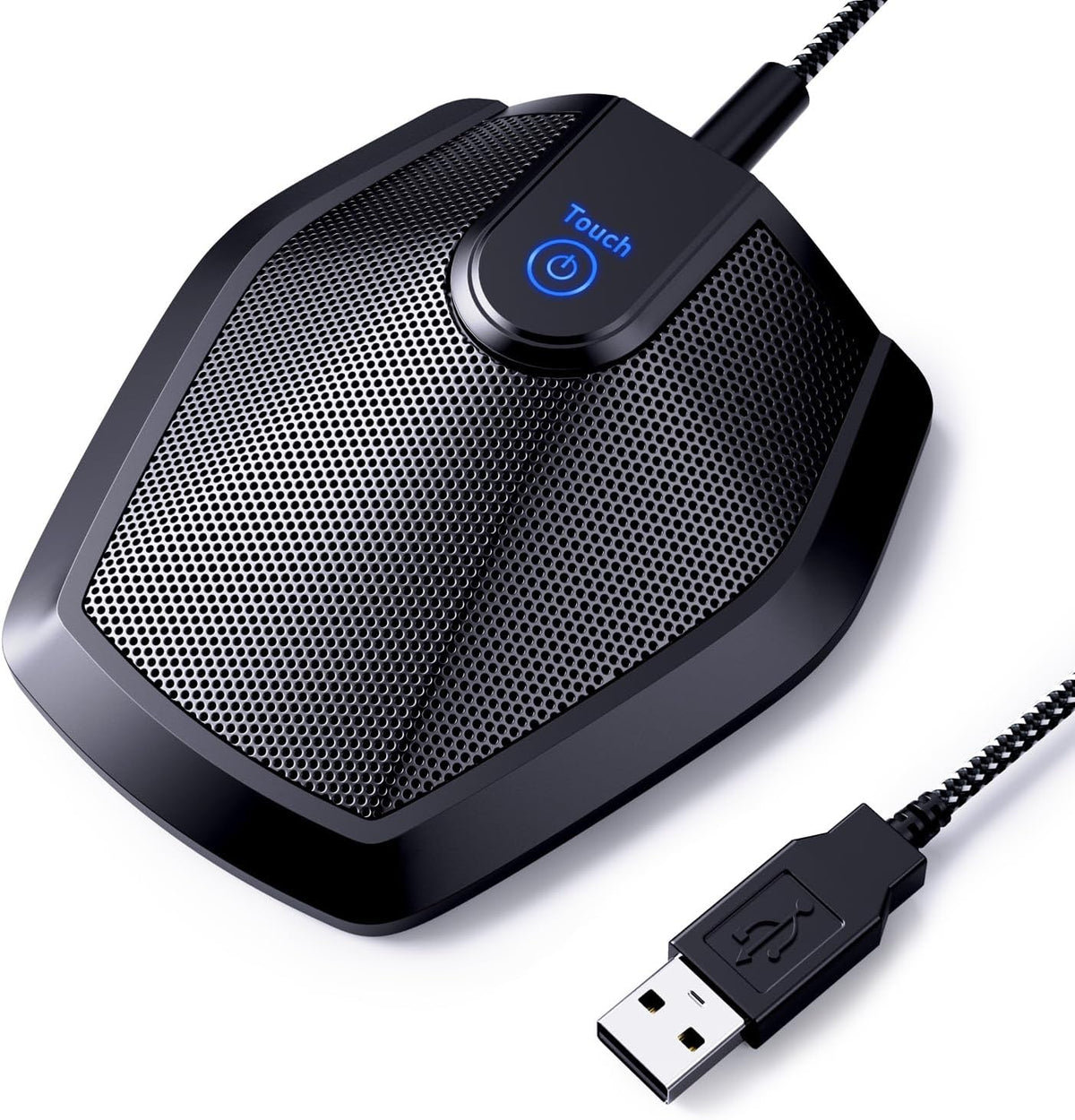 TONOR Conference USB Microphone, Omnidirectional Boundary Condenser PC Mic for Video Conference, Recording, Skype, Online Class, Court Reporter, Plug & Play Compatible with Mac OS Windows PC Computer - PuriLite