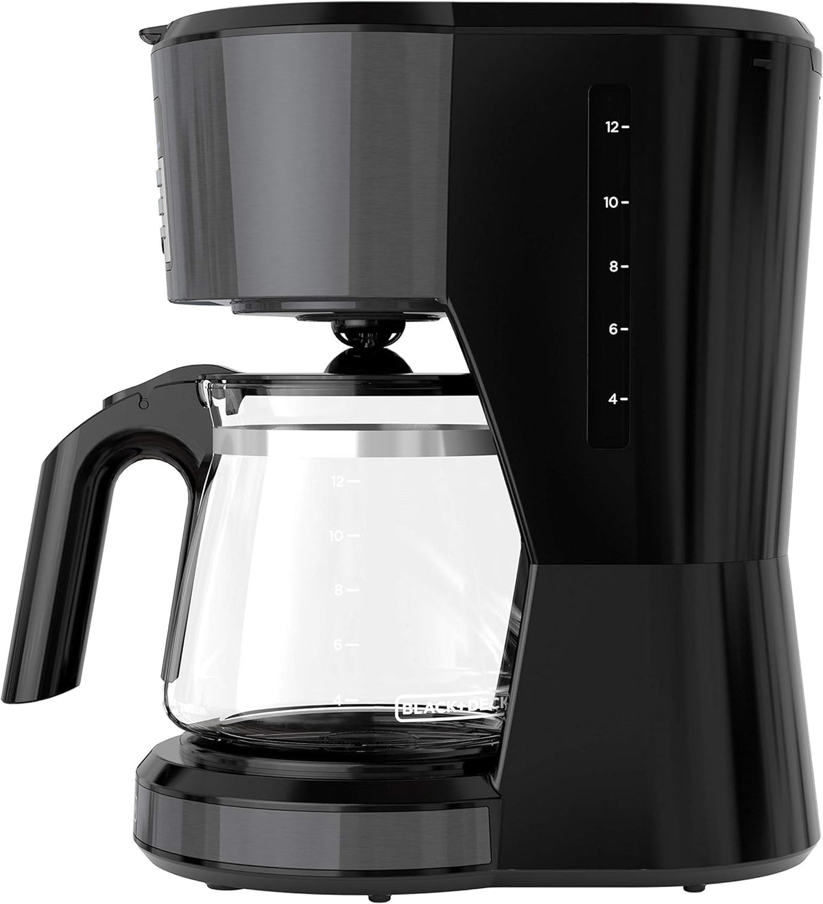 BLACK + DECKER 12 Cup Programmable Coffee Maker in Black Stainless Steel, CM1331BSC - PuriLite