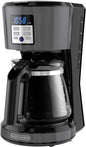 BLACK + DECKER 12 Cup Programmable Coffee Maker in Black Stainless Steel, CM1331BSC - PuriLite